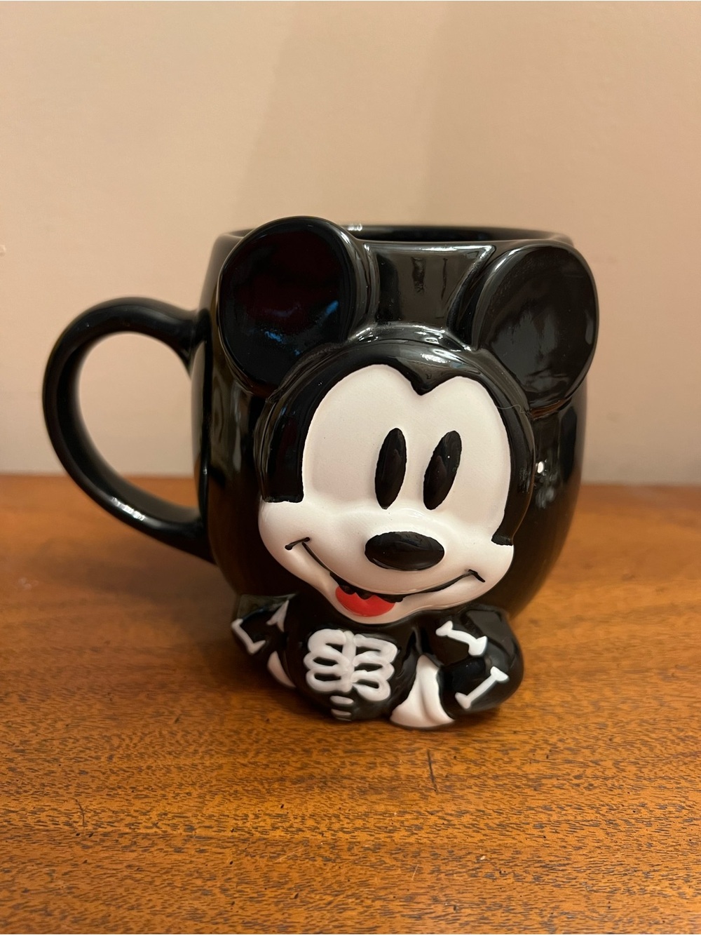 Disney Halloween Mickey Mouse Ceramic Mug with Skeleton Design